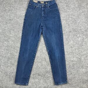 EXP Jeans Womens Size 9 High Waist Tapered Blue Denim Vintage 90s Mom